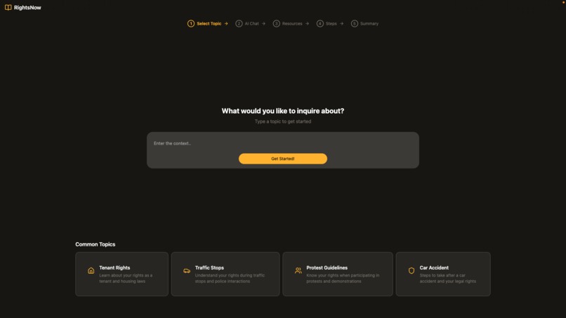 RightsNow – screenshot 1