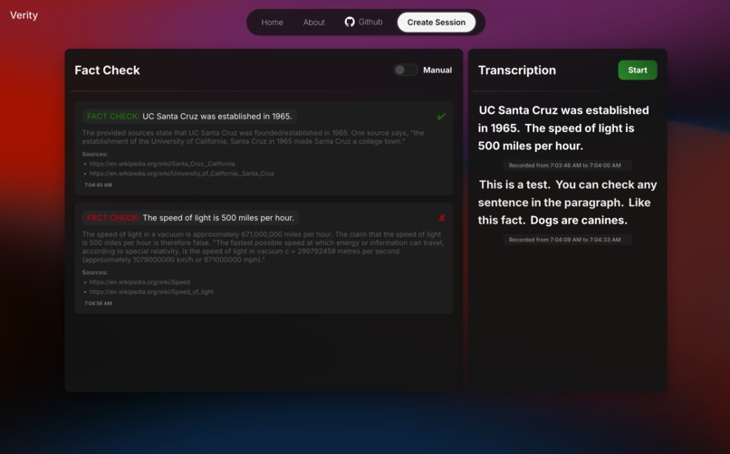 Verity – screenshot 2