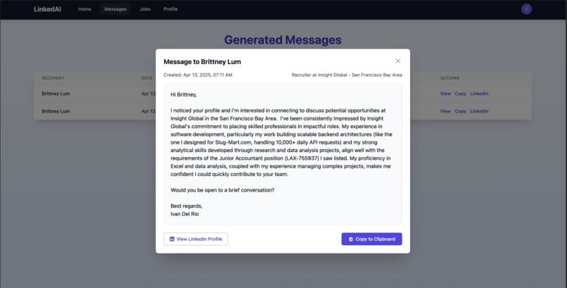 LinkedAI – screenshot 6