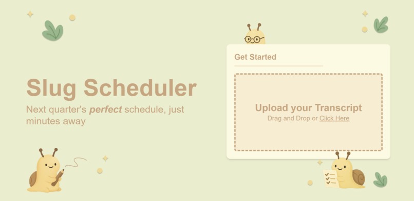 Slug-Schedule – screenshot 1