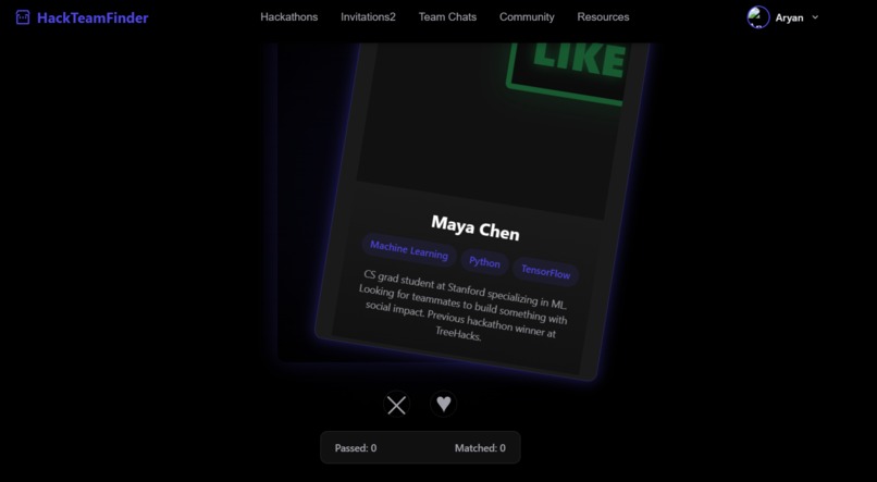 HackTeamFinder – screenshot 6