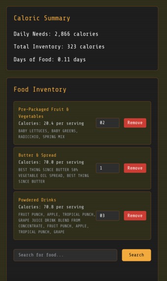 apocalorie.co – screenshot 2