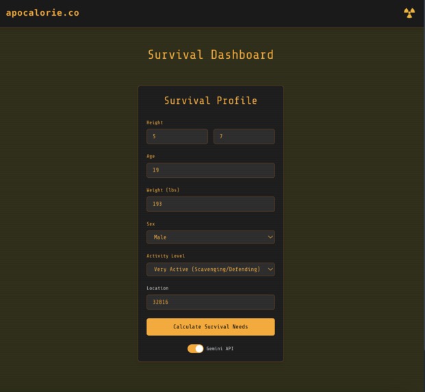 apocalorie.co – screenshot 3