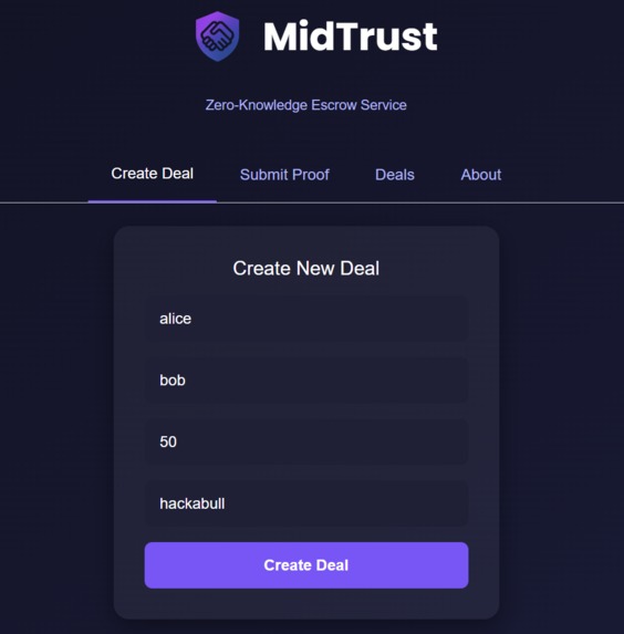 MidTrust – screenshot 1