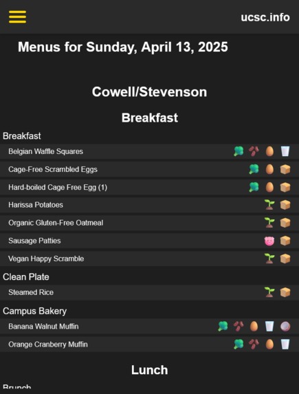 UCSC Info – screenshot 3
