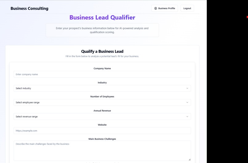 SmartBiz-Qualifier – screenshot 1