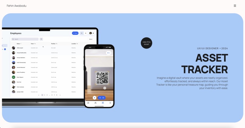 Portfolio – screenshot 2