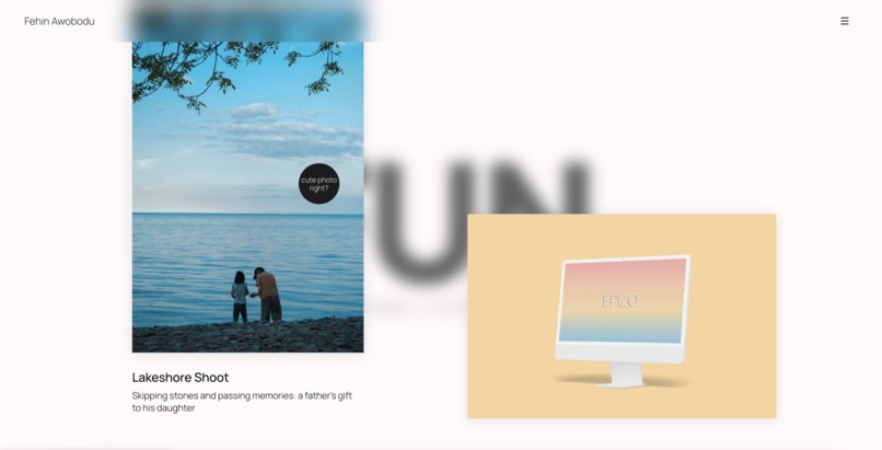 Portfolio – screenshot 3