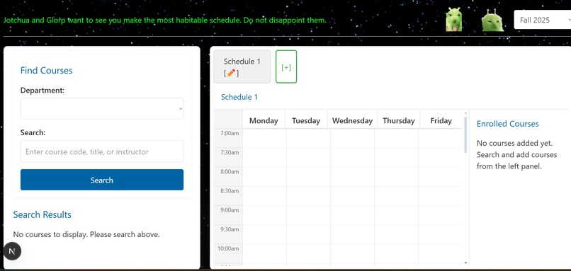 CSUF Course Planner – screenshot 2