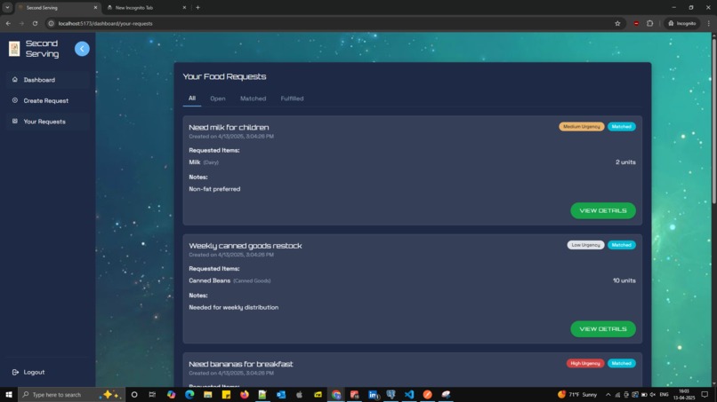 SecondServing – screenshot 5
