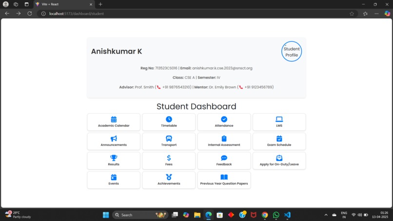 Advanced ERP System for Educational institutions  – screenshot 1
