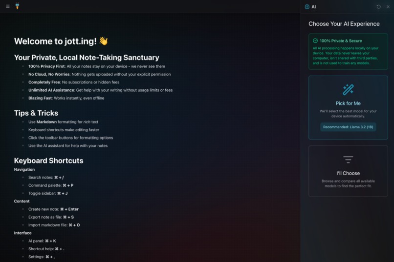 jott.ing – screenshot 1