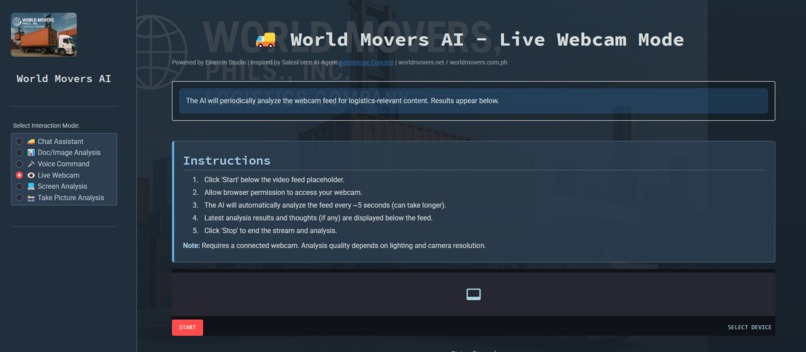 World Movers AI-agent multimodal customer service/marketing – screenshot 7