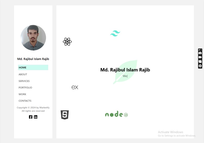 up portfolio – screenshot 1