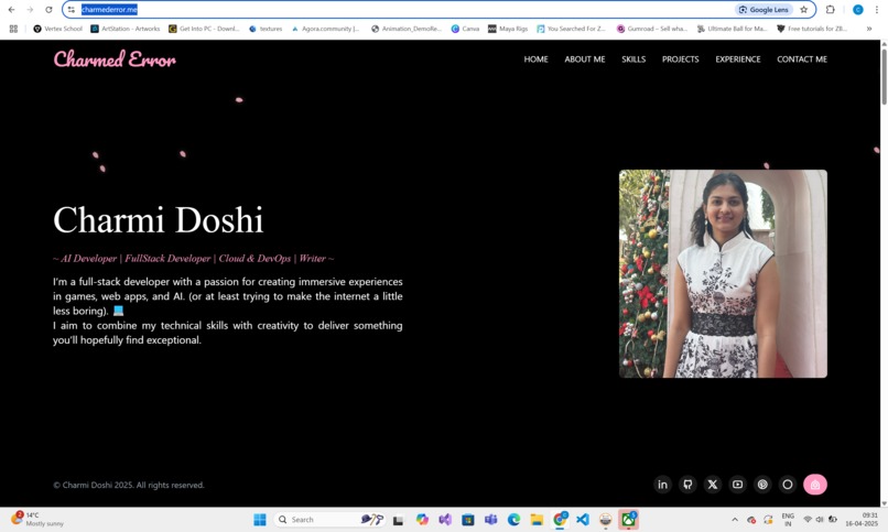 Charmi's Portfolio – screenshot 1