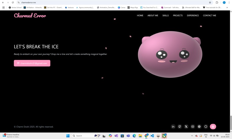Charmi's Portfolio – screenshot 3