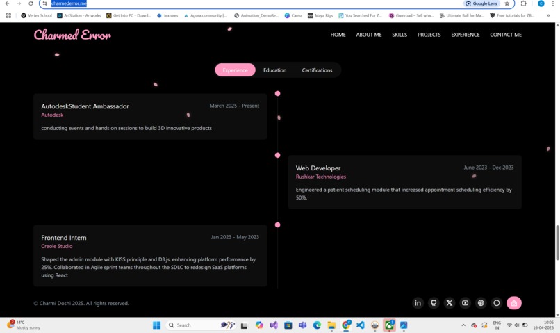 Charmi's Portfolio – screenshot 4