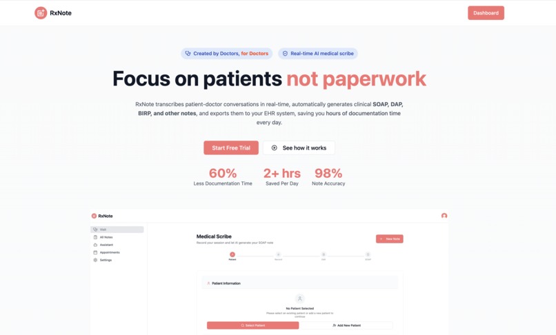 AI copilot for Healthcare professional  – screenshot 1