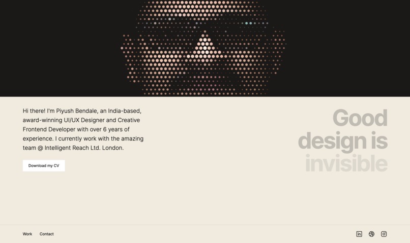 Piyush Bendale's Portfolio – screenshot 1
