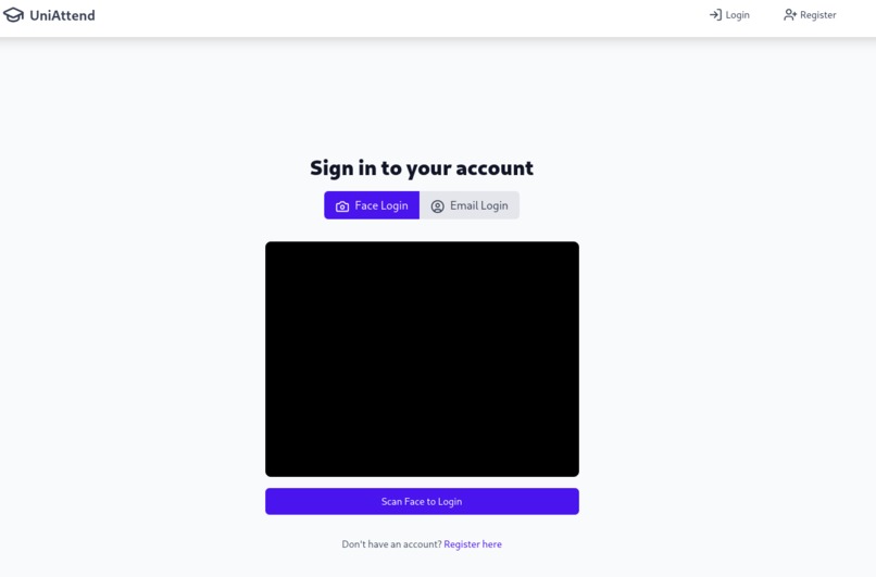Face ID login program – screenshot 1