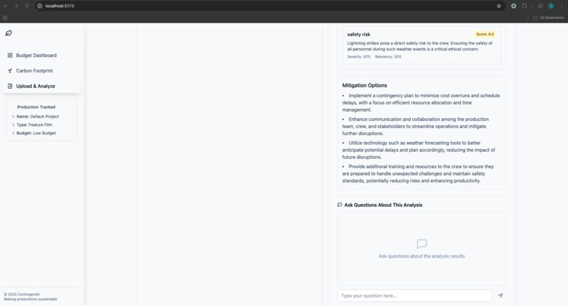 CONTINGENT.AI – screenshot 2