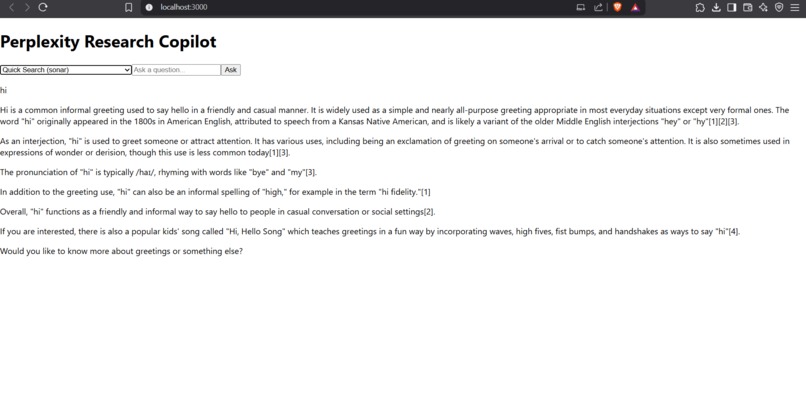 Perplexity Copilot – screenshot 4