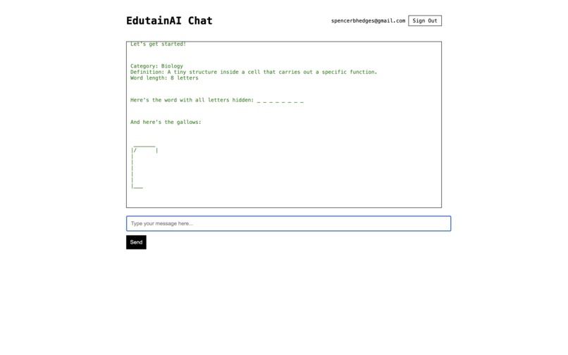 EdutainAI – screenshot 2