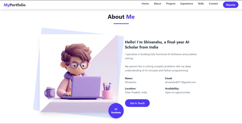 My-Portfolio – screenshot 2