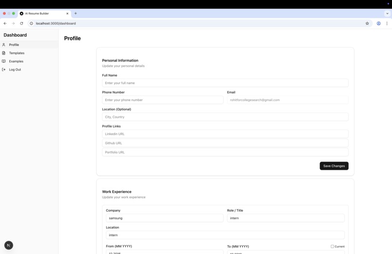 AI Resume Builder – screenshot 1