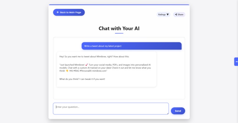 Mimikree - Build your own Personalized LLM – screenshot 2