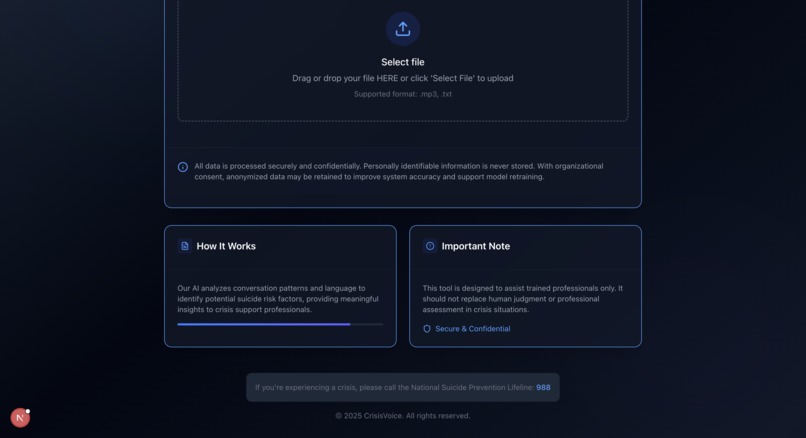 CrisisVoice – screenshot 2