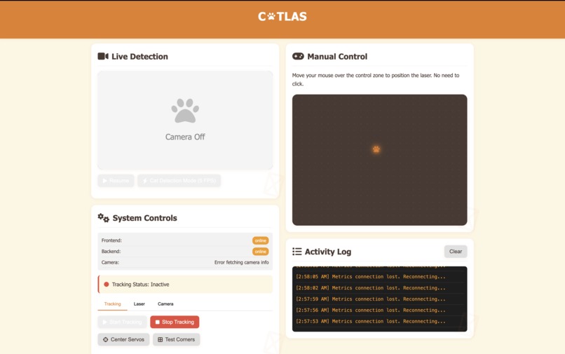CATLAS (Cat Automated Tracking Laser System) – screenshot 2
