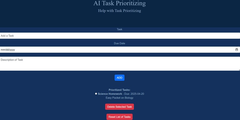 AI Task Prioritizer  – screenshot 1