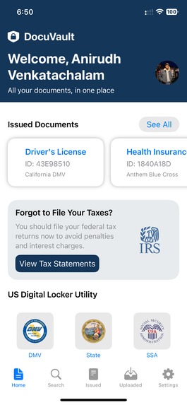 DocuVault – screenshot 2