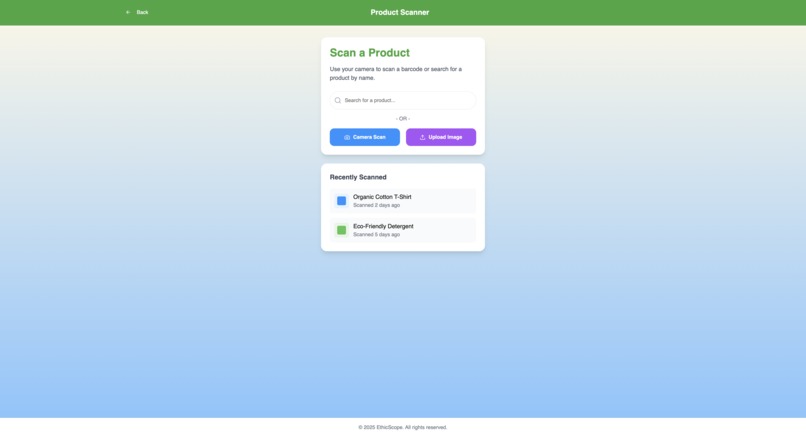 EthicScope – screenshot 2