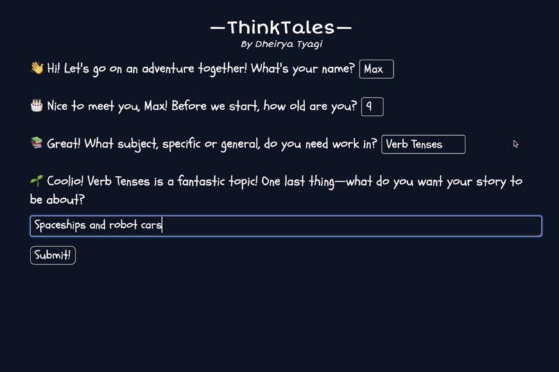 ThinkTales – screenshot 1