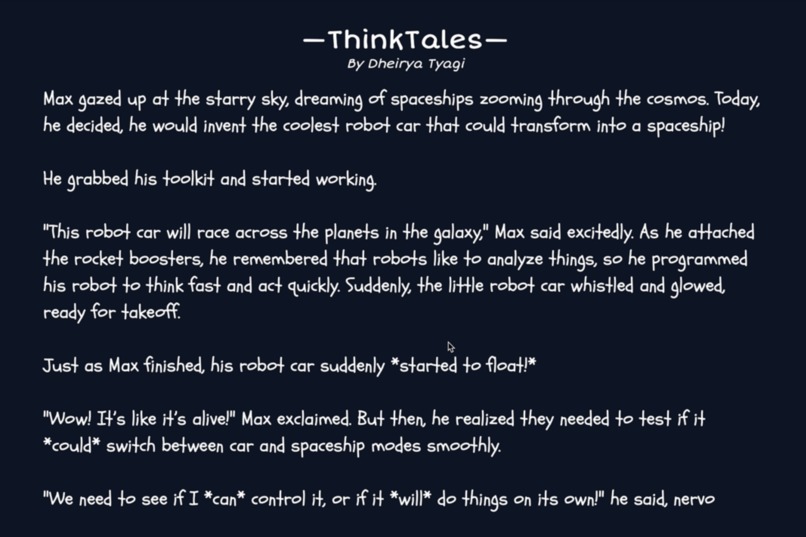 ThinkTales – screenshot 2
