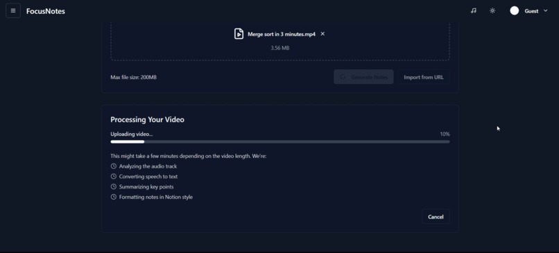 FocusNotes – screenshot 2