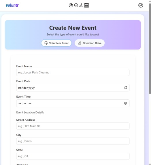 voluntr – screenshot 2