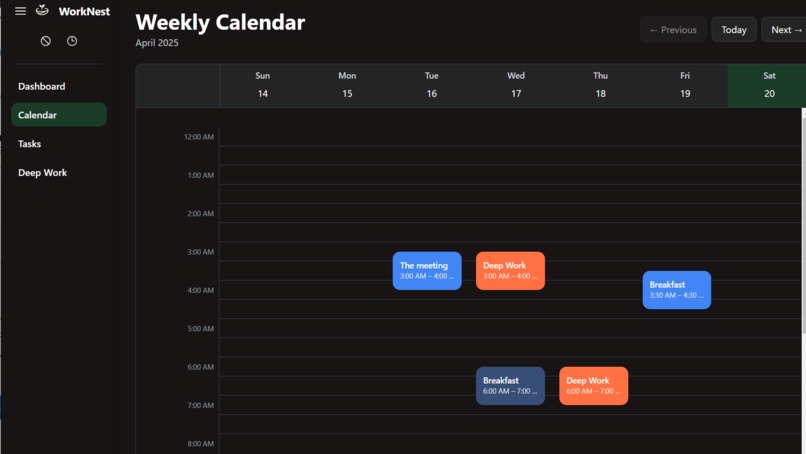 WorkNest – screenshot 5