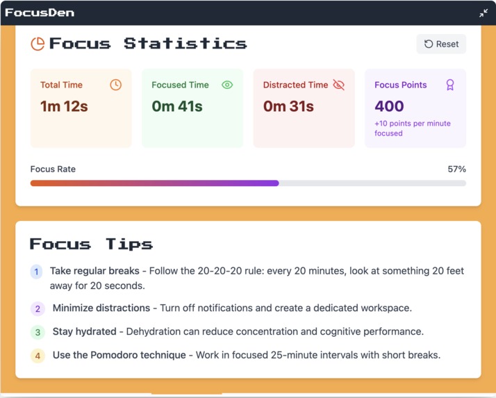 FocusDen – screenshot 4