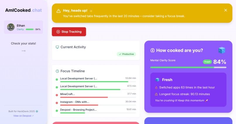 AmICooked.Chat – screenshot 2