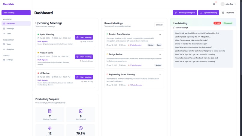 MeetMate – screenshot 1