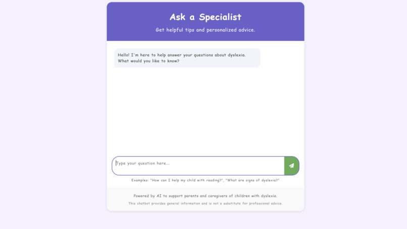 Dyslearn – screenshot 2