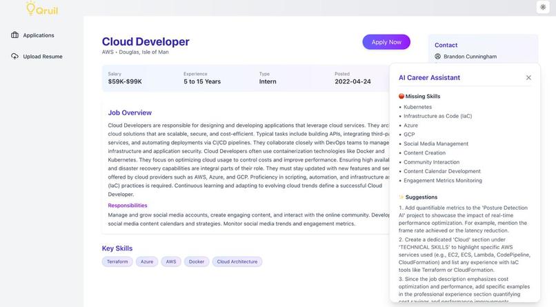 Qruil JobBoard – screenshot 1
