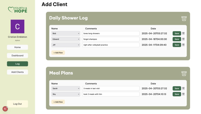 Fourth and Hope Service Tracker – screenshot 4
