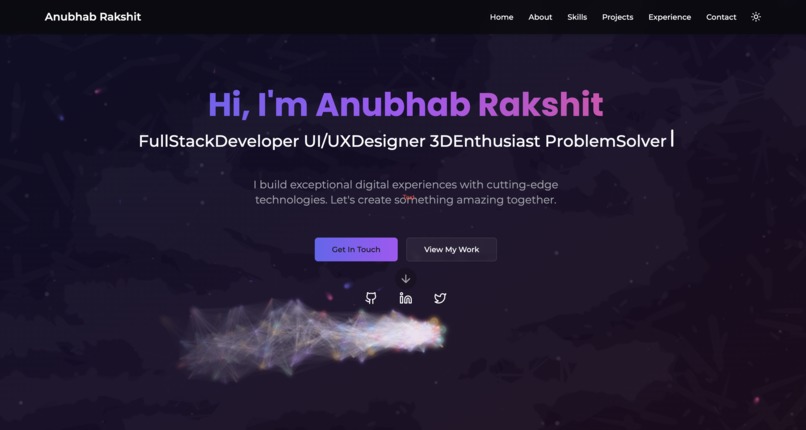 Portfolio – screenshot 1