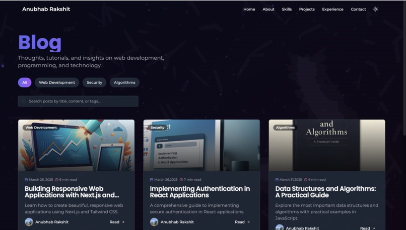 Portfolio – screenshot 4