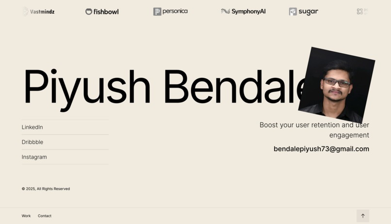 Piyush Bendale's Portfolio – screenshot 2