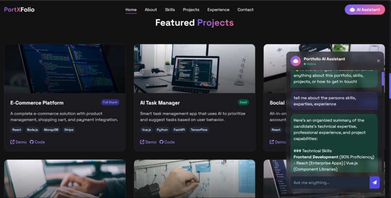 PortXFolio | Creative Developer Portfolio – screenshot 1